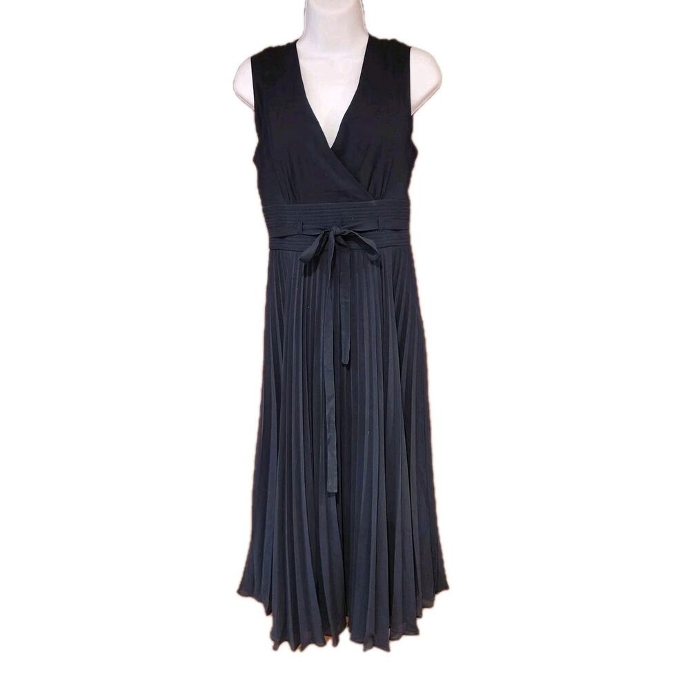 Leifsdottir Navy Pleated‎ Xs Sz 2 Dress For Easter Spring